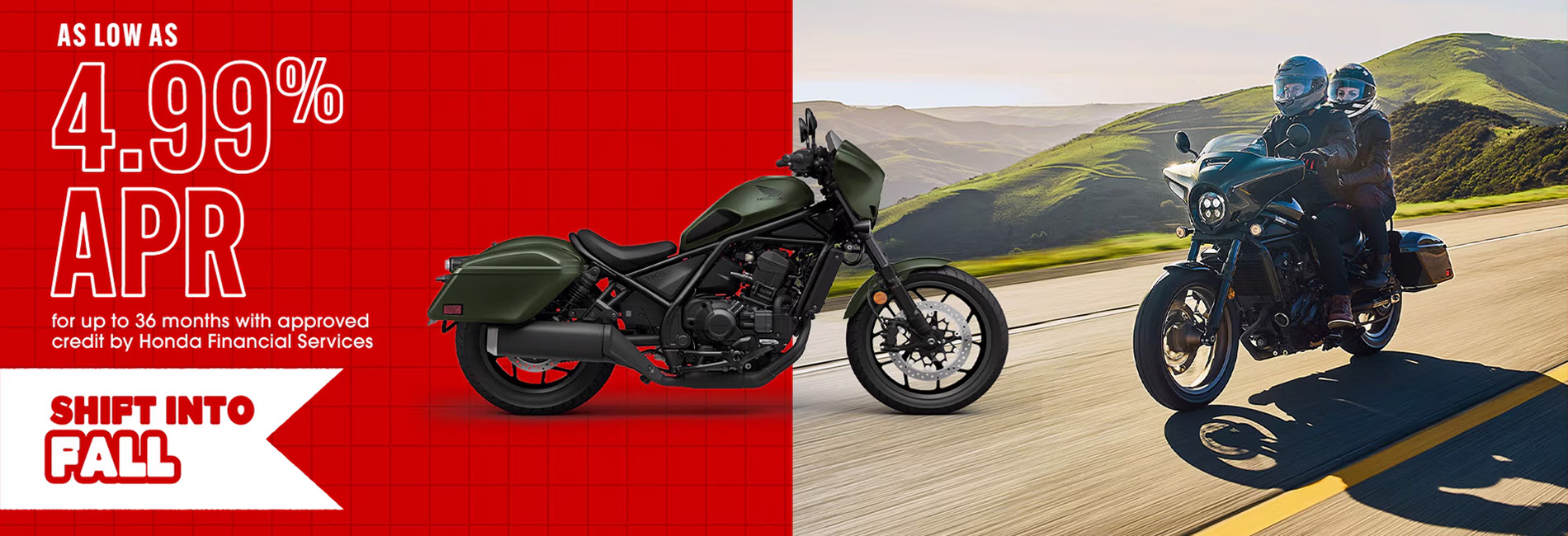 Honda motorbike finance cheap